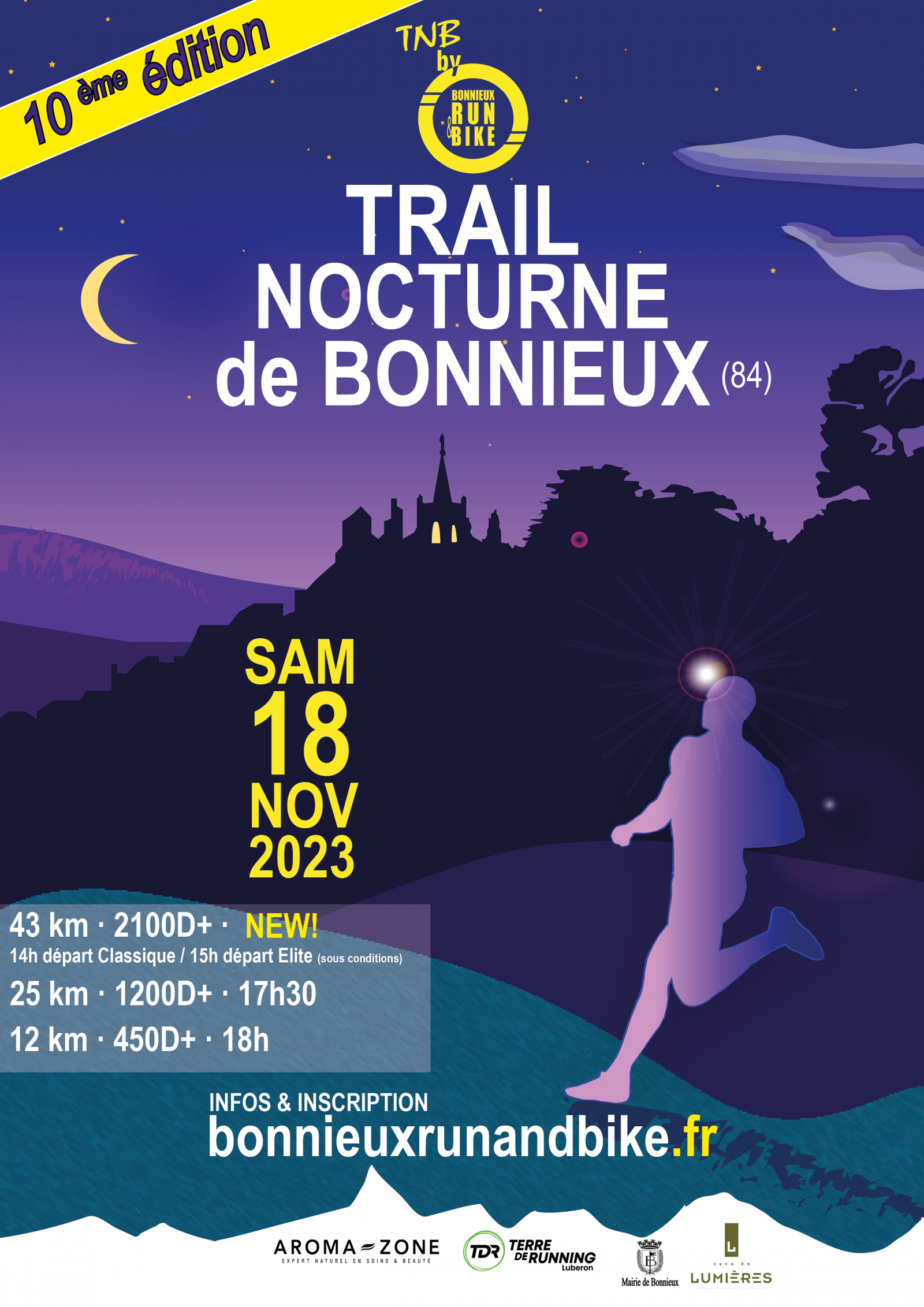 trail nocturne de Bonnnieux